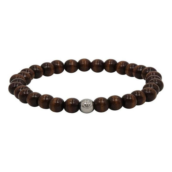 St Michael Men's Brigade Dark Dutch Elm Wood Bracelet