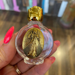 Divine Mercy Glass Holy Water Bottle