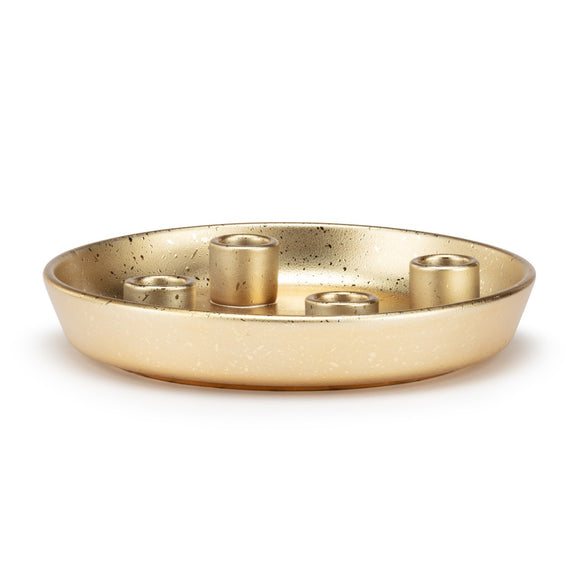 Round Metal Advent Wreath Candle Holder