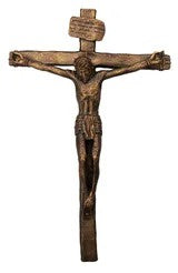 Bronze Patina Realistic Crucifix