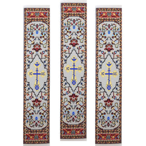 Red Cross Woven Tapestry Bookmark