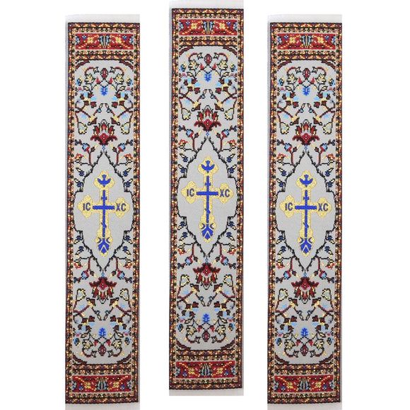 Red Cross Woven Tapestry Bookmark