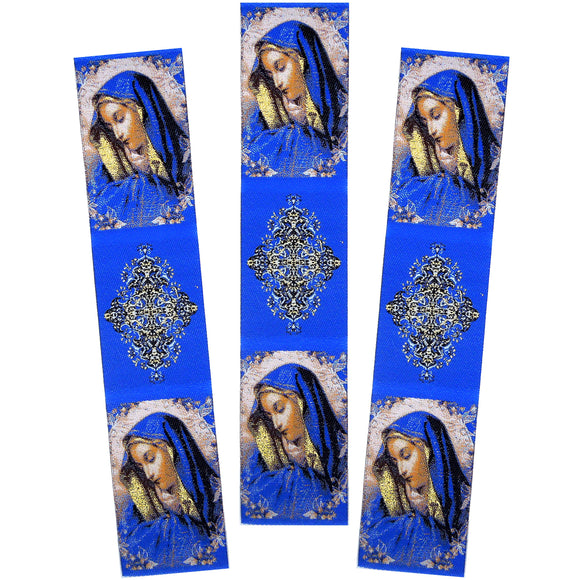 Virgin of Sorrows Woven Tapestry Bookmark