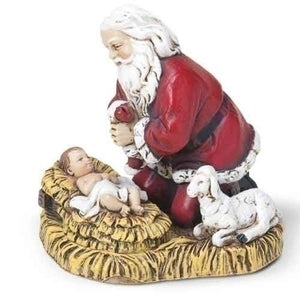 2.75” Kneeling Santa Ornament