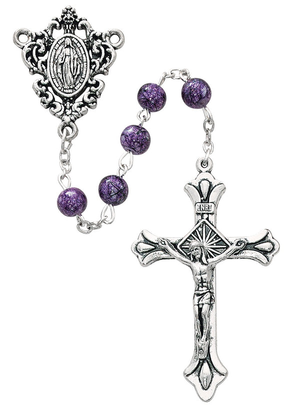 Purple Immaculate Heart Rosary