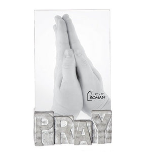 6.5" PRAY Cement Photo Frame