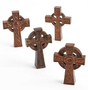 4" Tabletop Irish Cross Assorted -DIS