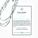 Hail Mary Morse Code Prayer Rope Necklace