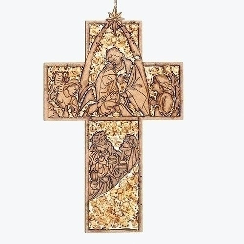 Holy Family Cross Ornament -DIS
