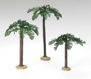 9.5" 3 Piece Palm Tree Set