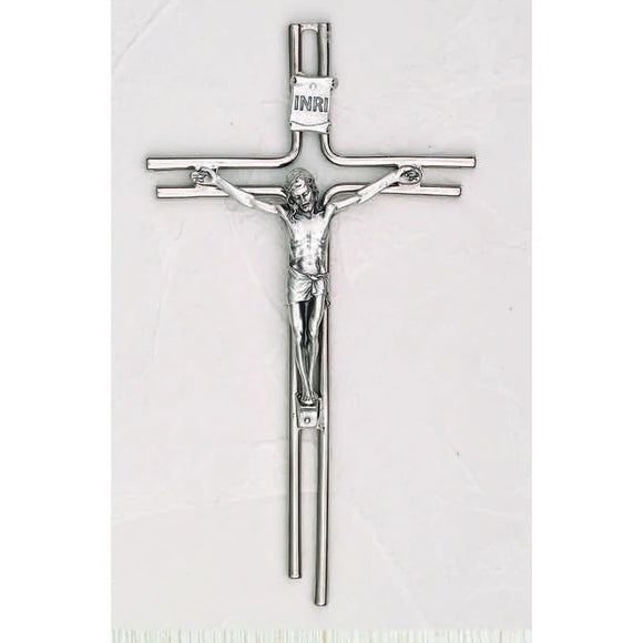 Silver Tone Italian Wall Crucifix