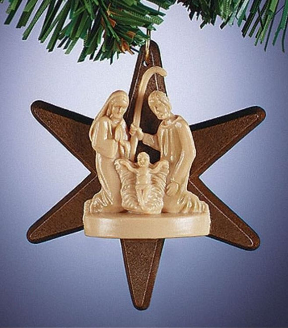 Star Nativity Ornament, Plastic