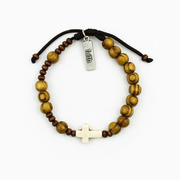 Rosary Bracelet Olive Wood