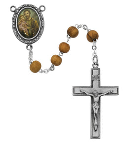 6mm St Joseph Olive Wood Rosary