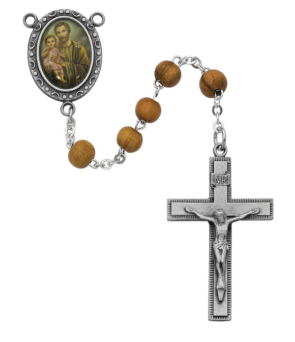 6mm St Joseph Olive Wood Rosary