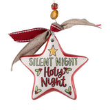 Silent Night Holy Night Star Ornament