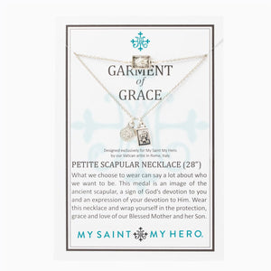 Petite Scapular Necklace Gold or Silver