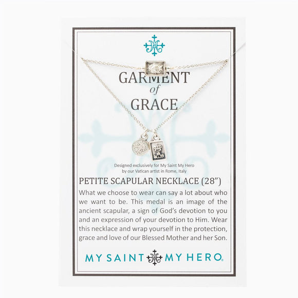 Petite Scapular Necklace Gold or Silver