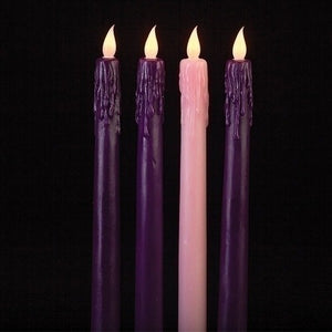 Advent Candles 10 inch LED