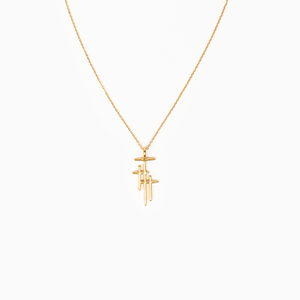 Faithful Light Three Cross Necklace