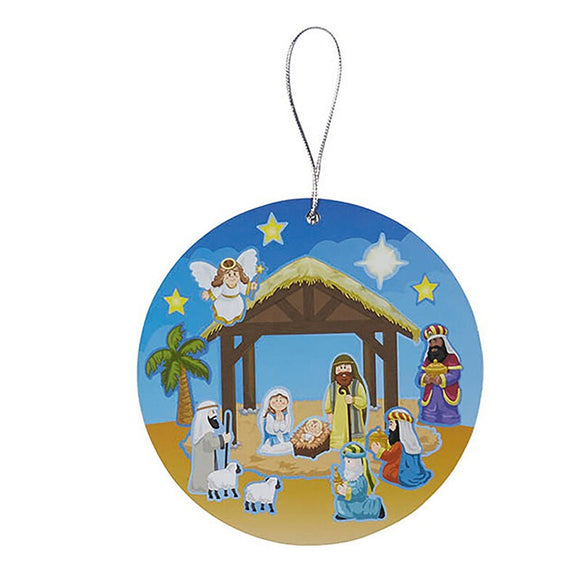 Nativity Sticker Ornament