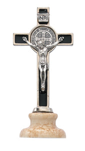 4" Black Standing St Benedict Crucifix