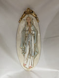 16.5" Our Lady of the Rosary Hand Painted Plaque