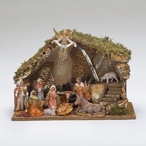 11 Figure Resin Nativity Scene Set