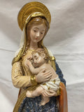 16" OLO Good Health Hand Painted Statue on Pedestal