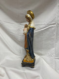 16" OLO Good Health Hand Painted Statue on Pedestal