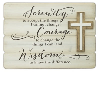 Serenity Plank Wall Plaque