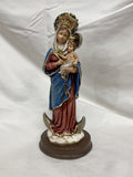 9" OLO Rosary Hand Painted Statue