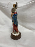 9" OLO Rosary Hand Painted Statue
