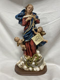13" Our Lady Undoer of Knots Hand Painted Statue