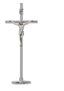 6.5" Standing Metal Crucifix