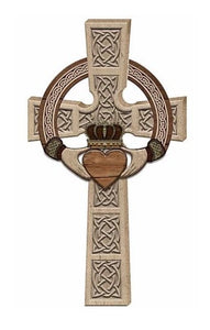 12” Claddagh Resin Wall Cross