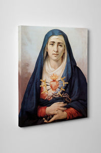 8" x 10" Our Lady of Sorrows Gallery Wrapped Canvas