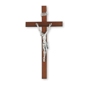 9" Walnut Crucifix Antique Cipolletti Corpus