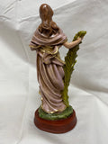 9" St Agnes Hand Painted Statue