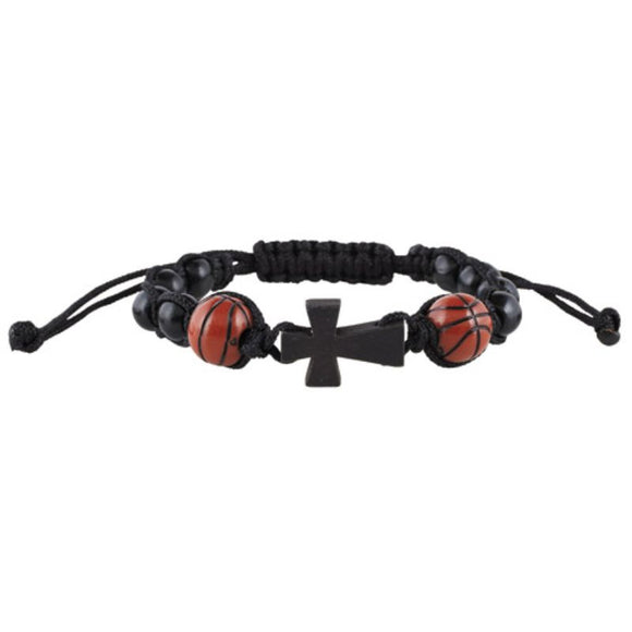 Basketball Sports Rosary Bracelet