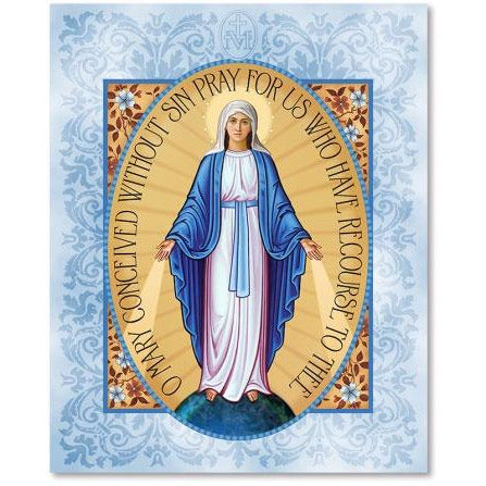 Miraculous Medal Icon Plaque