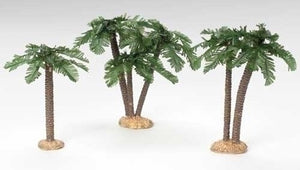 9.5" 3 Piece Multi Trunk Palm Tree Set