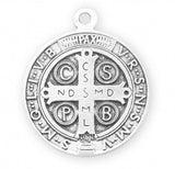 St Benedict SS Medium Round Necklace