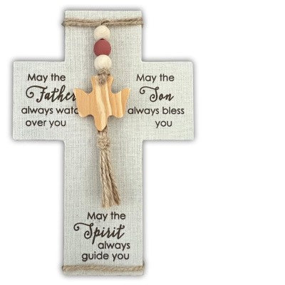 Fabric Wrapped Confirmation Cross