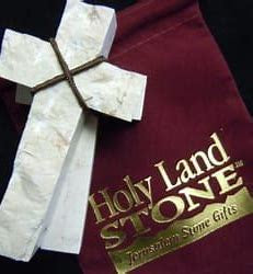 Jerusalem Stone Comfort Cross