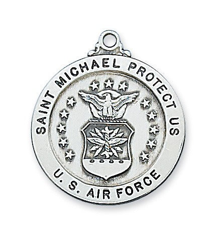 Air Force Service St Michael SS 24 Inch Chain