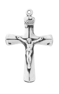 1 1/4"  SS Flared Crucifix 20 Inch Chain