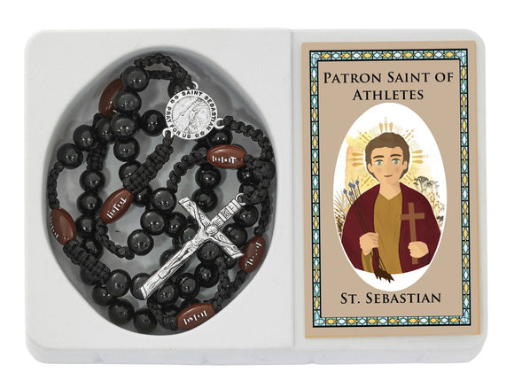 St Sebastian Sports Rosary Gift Set