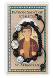 Patron Saint of Athletes - St Sebastian Corded Bracelet