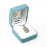 St Padre Pio SS Oval Necklace